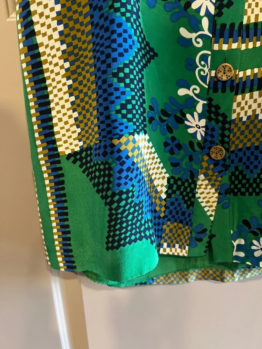 ANTHROPOLOGIE Moulinette Soeurs Silk Rainforest Morning Shirt Dress - Picture 7 of 9